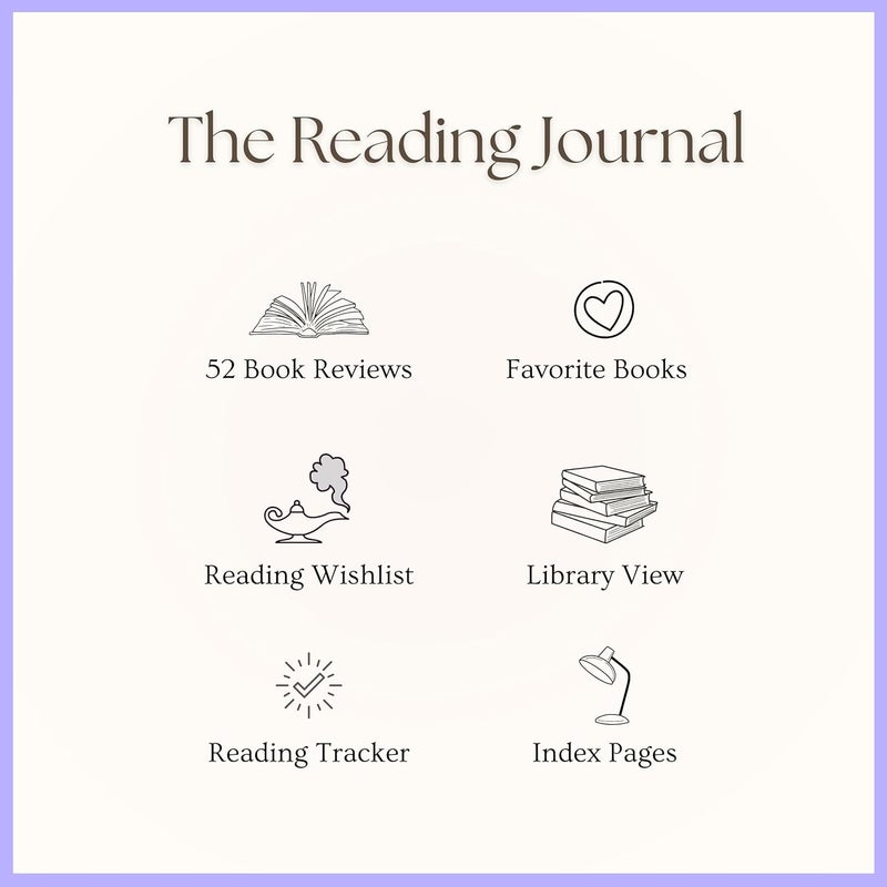 Paperell Reading Journal - 52 Reviews - Book Journal Gift for Book Lovers - Review, Log & Track Your Reading - Avid Readers Accessories - Linen Hardcover - Burgundy - Image 5